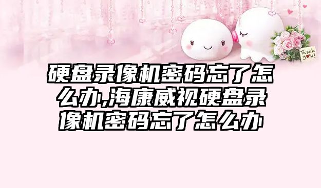 硬盤錄像機密碼忘了怎么辦,?？低曈脖P錄像機密碼忘了怎么辦