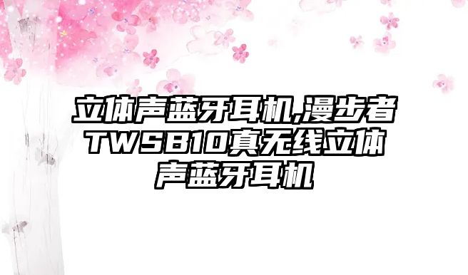 立體聲藍(lán)牙耳機(jī),漫步者TWSB10真無(wú)線立體聲藍(lán)牙耳機(jī)